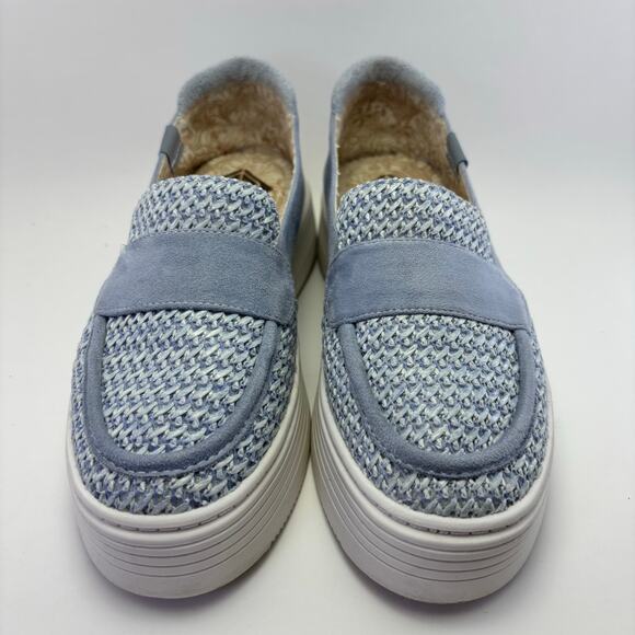 ROXY “Sheilahh” Platform Shoes light grey/blue grey color Women’s Size 7 - Picture 3 of 12